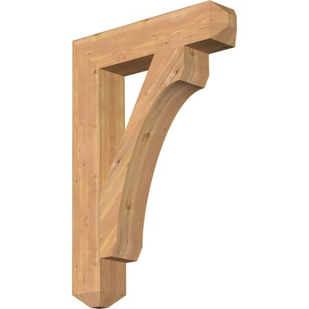 Ekena Millwork Legacy Craftsman Smooth Bracket, Western Red Cedar, 5 1/2"W x 28"D x 40"H BKT06X28X40LEC04SWR